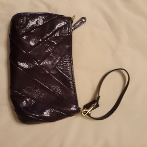Coach leather wristlet